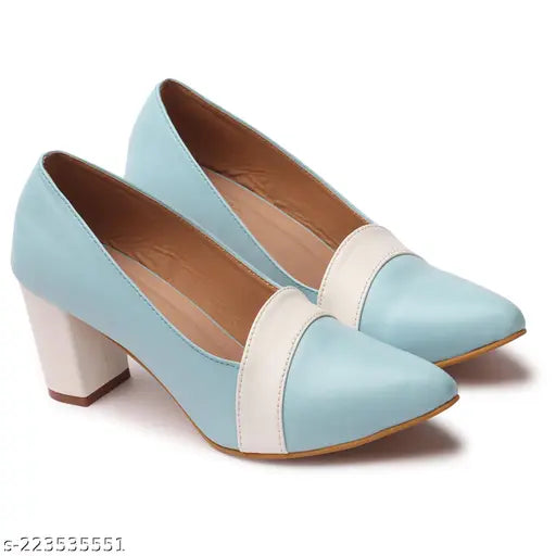 Synthetic, colorblocked KLIEV PARIS women's & girls bellies heels – stylish, trending, versatile for party wear & casual wear