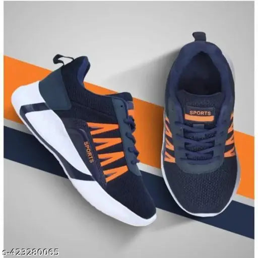 Blue and white casual sneakers with a pull tab, designed for parksoutdoorwalking, slip-on style