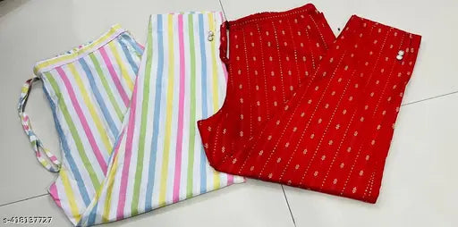 Solid cotton pants, Indian-made, sizes S to XXXL
