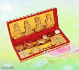 Metal God Idol: Shri Dhan Laxmi Kuber Bhandari Yantra - Hindu Diwali gift from India