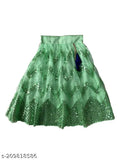 Taffeta Silk and Net Embellished Kids Lengha Choli Set, India origin, perfect for 6-8 years, soft net and jequard fabric, ribbon embroidery work