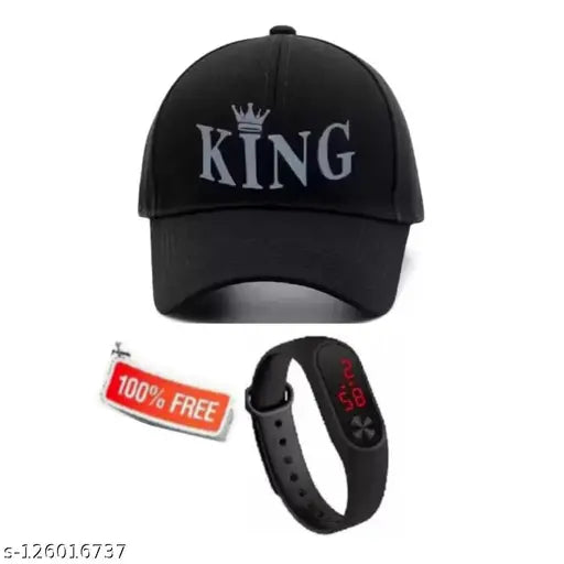 Stylish M2 black cotton baseball cap with embellished net, solid design for boys originating from India