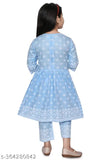 Rayon Festive Party Kurti & Plazo Set, three-quarter sleeves, printed design, rayon fabric, Girls' size 2-10 years, Indian ethnic wear