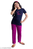 Attractive cotton night suits in prints, S-XXXL, premium quality, bio wash cloth for kids aged 7-35 years, made in India