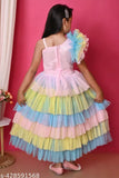 Multi-colored rainbow unicorn dress