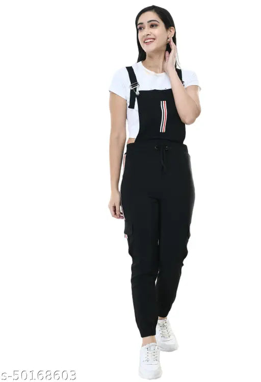 Navy striped cotton blend jumpsuit, sleeveless with trending style for women partywear, sizes S28, M30, L32, XL34 on display
