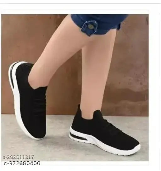 Lightweight, comfortable all-seasons mesh and PVC shoes for women - trendy daily use footwear on display