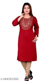 Woolen kurti with regular use, fleece lining, fashionable winter kurte, designer label, ari work pattern