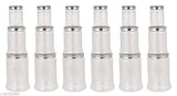 Clear glass jars set of 12 airtight fridge storage containers