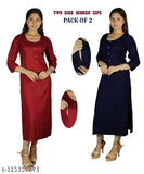 Stylish rayon nursing kurti combo pack - fashionable and functional for expectant moms, self-design pattern, size M-XXL