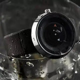 Stylish black cotton baseball cap, adjustable design with Arrow Style Full Black Dial watch & sunglasses combo - Diwali gift offer pack of 3 for men