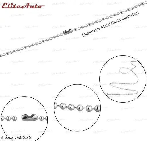 Lightweight EliteAuto Premium Allah Islamic car rearview mirror, adjustable metal chain, acrylic laser cut