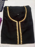 Rayon straight kurta with palazzos, three-quarter sleeves, solid color. Stylish Indian women's fashion wear on model