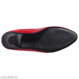 Synthetic ballerinas - GillkartMO35-Red, elegant women's footwear for comfort and style in India
