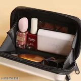 Women's side sling bag, black leather, multiple compartments, adjustable strap