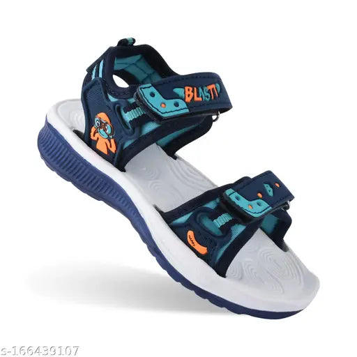 Blue and white casual sandal, lightweight, comfortable for boys