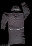 Black sequin dress with short sleeves and zip closure