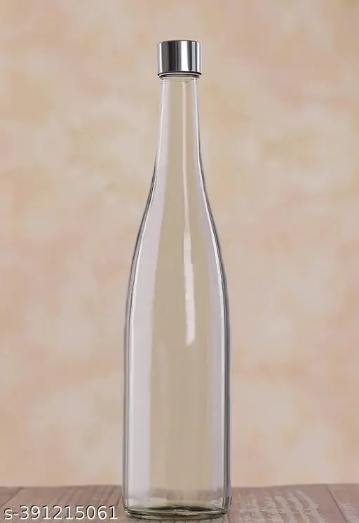 Clear glass wine bottles (750ML, Pack of 3), leak-proof and BIS/ISI certified for drinks storage