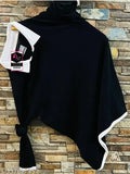 Blue cotton fancy men's long sleeve T-shirt with attached collar, elevates everyday style