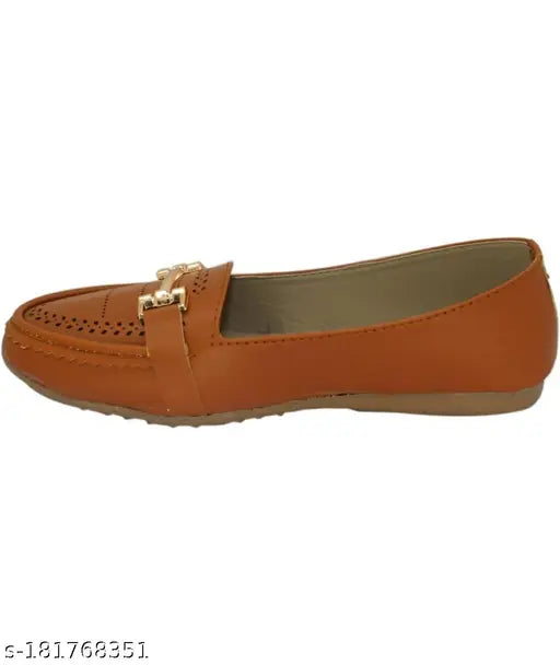 Synthetic leather casual belly, lightweight, comfortable footwear for women & girls - solid design in sizes IND-4, IND-6, IND-7, IND-8 (Made in India)
