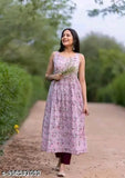 Cotton sleeveless printed summer dress, single color combination, size M-XXXL, Indian origin