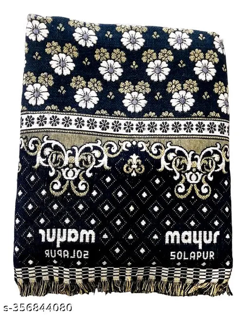 Vibrant Floral Designer Cotton Blanket Chaddar Set - Solapur Quality for Home Coziness, Easy Care & Versatile Usage