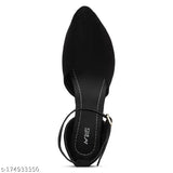 Stylish suede flats, all-purpose women's footwear with buckle detail, Indian handcrafted ethnic wear