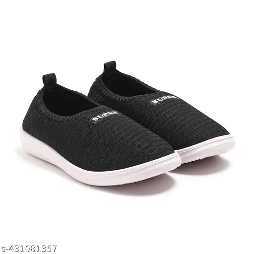 Striped mesh women's bellies sandals, high quality and comfortable party footwear from India