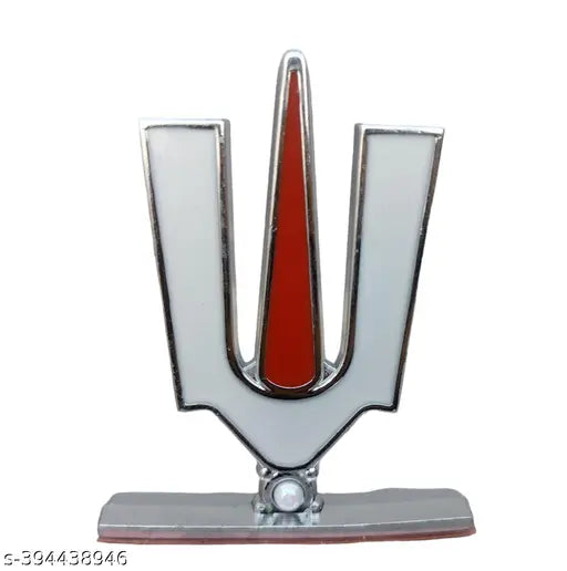 Beautiful metal Lord Tirupati Balaji Venkateshwara Tilak double-sided showpiece for Honda, Hyundai, Toyota, Suzuki dashboards and study tables. High-quality glossy finish with adhesive tape backing. Suitable for cars, bikes, and pooja rooms. Made in India