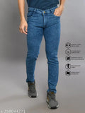 Denim dyed/washed men's jeans, crafted from cotton for comfort. Mid rise, regular fit, size 28-42 (L,Zard brand)