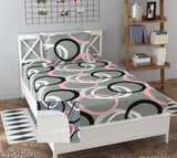 Soft cotton, romantic-themed Soniasaa Prime collections Super Soft 60X90 inch elastic-fitted bedsheet with 2 pillow covers, ideal for summer. Machine washable