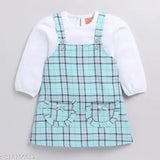 Cotton striped full-sleeves frock, Snuggly Monkey brand, 6-12 months size
