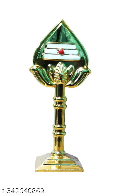 Metal pooja mat, Indian Vel medium size (10cm x 0.5cm)