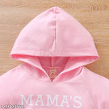 Baby Girl Winter Top Wear Hoodie For Girl/Mama's Girl Print Sweatshirt For Baby Girl