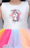 Colorblocked net kid's party dress, sleeveless festive wear for 2-10 years, Indian origin