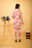 Premium coord set for women, polyester shortsleeve co-ords with matching top and bottom, available in sizes S-XXL. Made in India