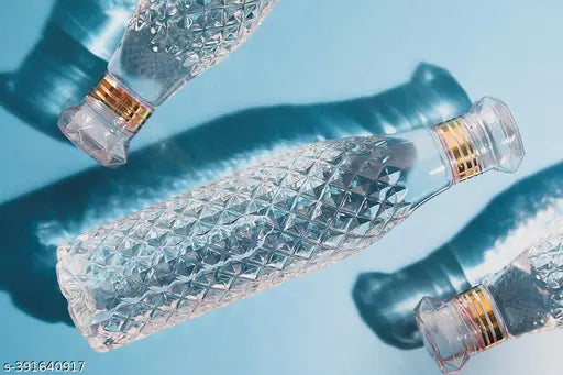 Plastic crystal water bottles, pack of 3, 1000ml each - ELIGHTWAY MART from India