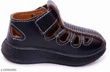 Stylish black kids sandal with straps, ideal for daily wear