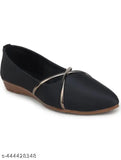 Synthetic slip-on ballet flats in indian sizes 3-8 for trendy women's casual wear