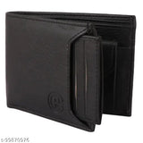 Faux leather classic ATM card holder, detachable wallet for men - 2 compartments, ultra slim design, ideal gift for him