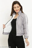 Classy latest women's polyester waistcoat jacket, solid net, long sleeves, size S (38in bust, 23in length)