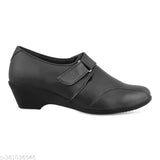 Synthetic leather women's formal bellies, solid net design, Indian size options IND-3 to IND-8