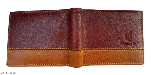 Men's leather wallet, 2 compartments, premium quality full-grain NDM leather for durability and flexibility, perfect gift for men/boys birthdays