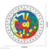 Multicolor Vastu Shakti Chakra, acrylic Vastu remedy for home mapping and energy level determination (6inch)