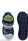 Black and blue casual kids boys sandals with Velcro closure