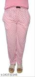 Pink printed cotton pyjamas for women or girls