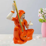Resin Indian God Idol: Antirior Meera bai statue, 10cm x 15cm x 10cm for living room, bedroom or office