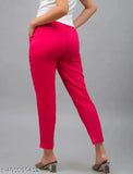 White Rani Cigar pant premium quality cotton trousers - stretchable and high-quality, Indian origin