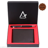 Leather wallet set, genuine leather RFID combo for men, Indian craftsmanship