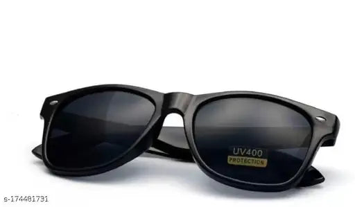 Stylish black analog watch and sunglass set with Ediko brand logo, accessorize your avenger-inspired look in cotton cap style